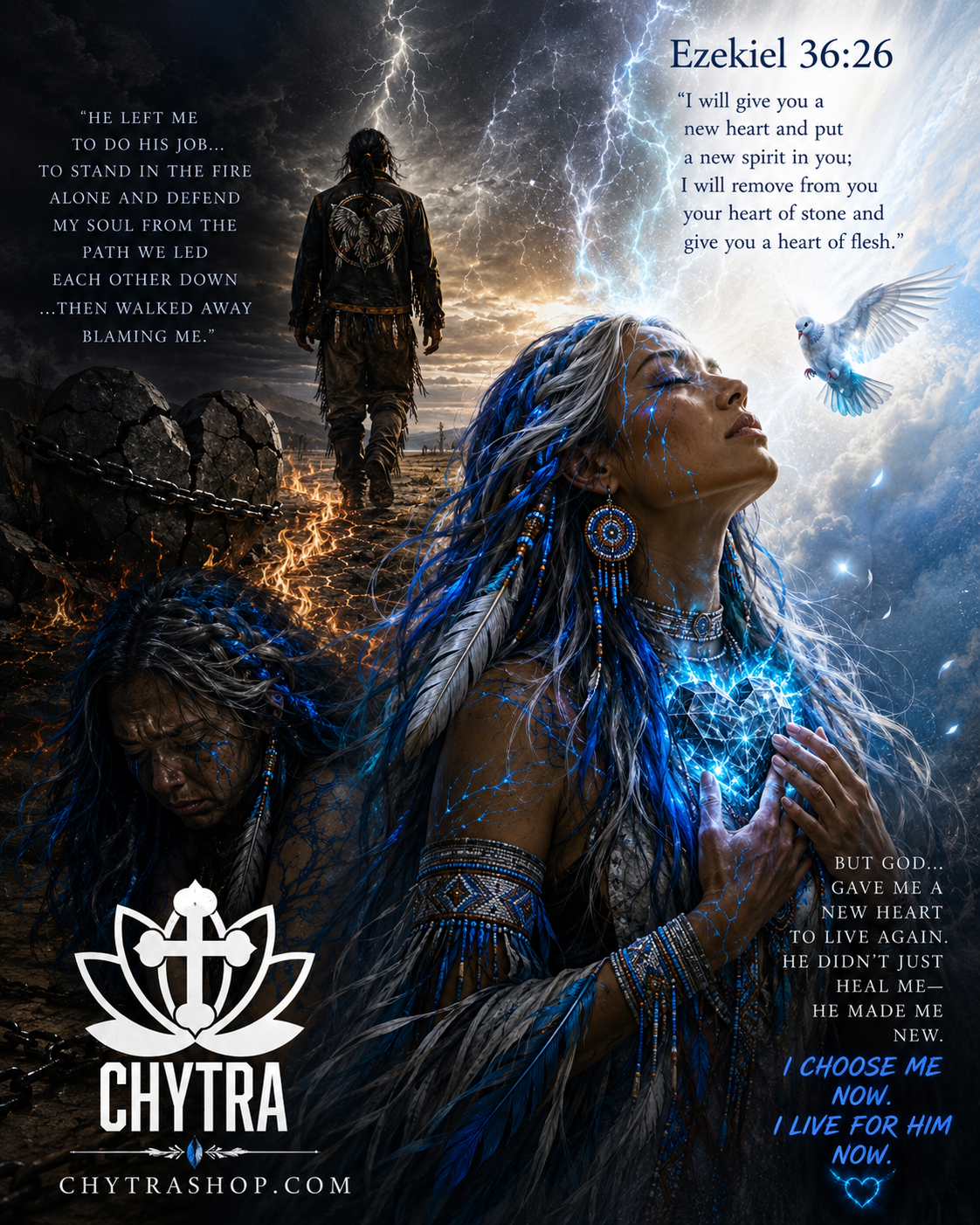 Ezekiel 36:26 Blue